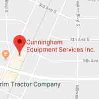 Cunningham Equipment Services Location Map